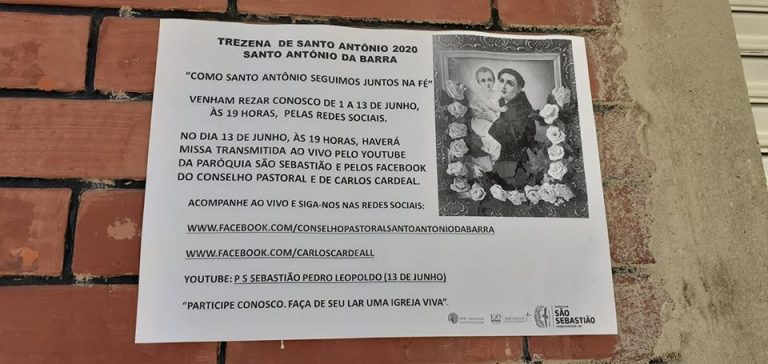 Agora, até a trezena de Santo Antonio no Matuto é rezada nas redes sociais
