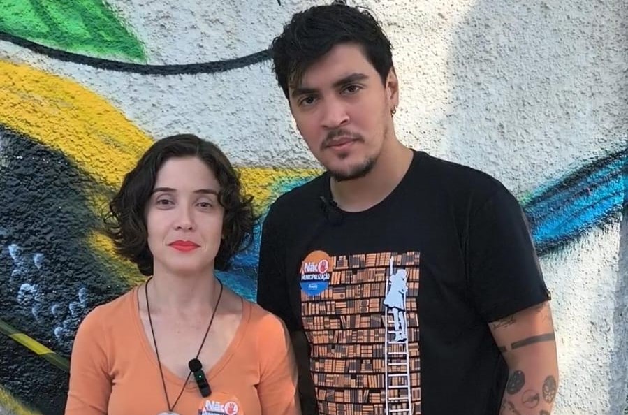 Camila e Gael, dois jovens em defesa da educação em PL